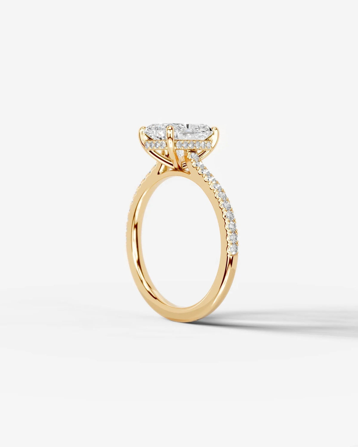 Marquise Solitaire With Tulip Prongs Lab Grown Diamond Engagement Ring