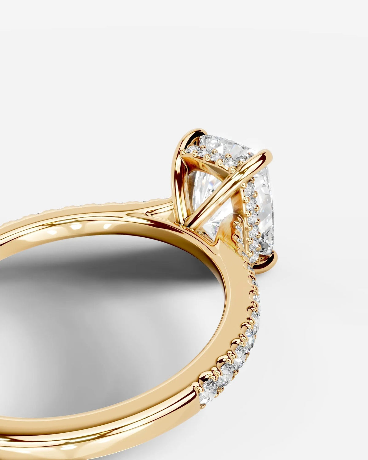 Marquise Solitaire With Tulip Prongs Lab Grown Diamond Engagement Ring