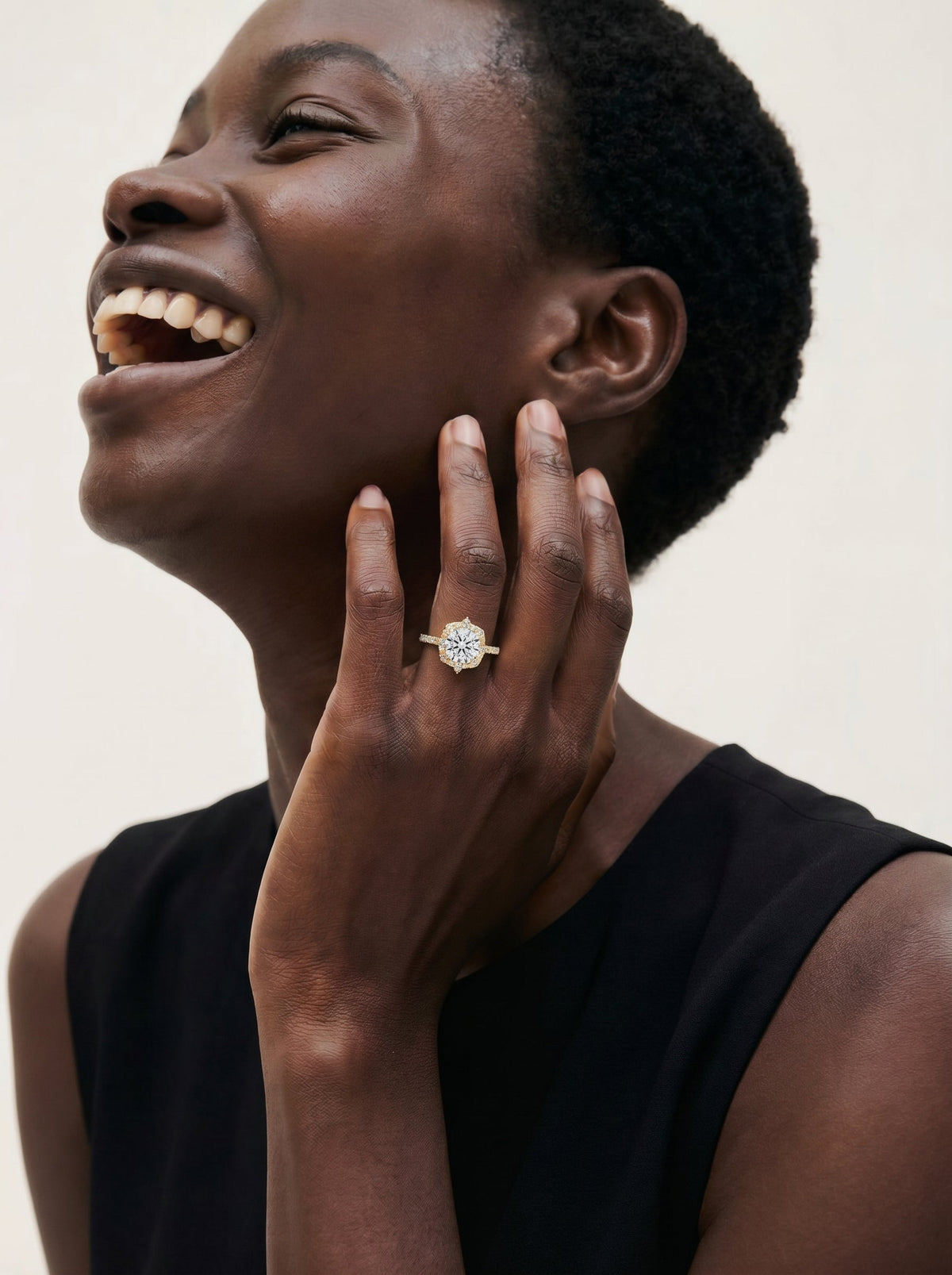 Marquise Solitaire With Tulip Prongs Lab Grown Diamond Engagement Ring