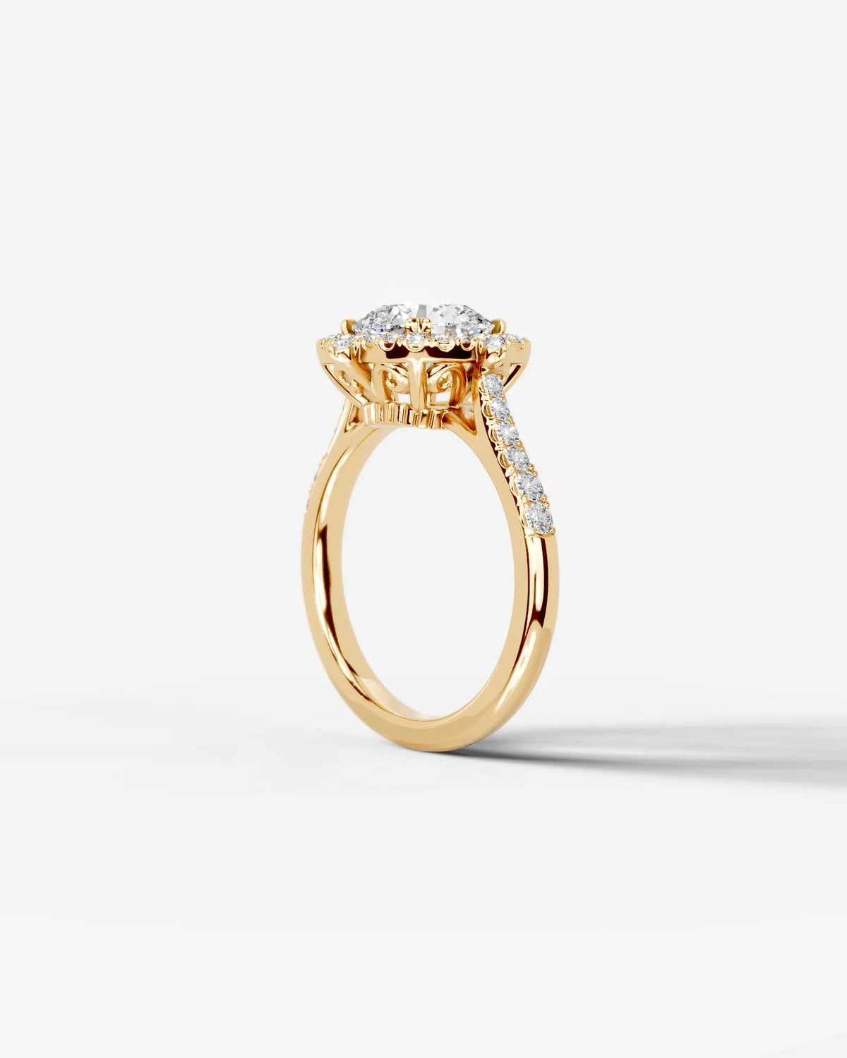 Marquise Solitaire With Tulip Prongs Lab Grown Diamond Engagement Ring