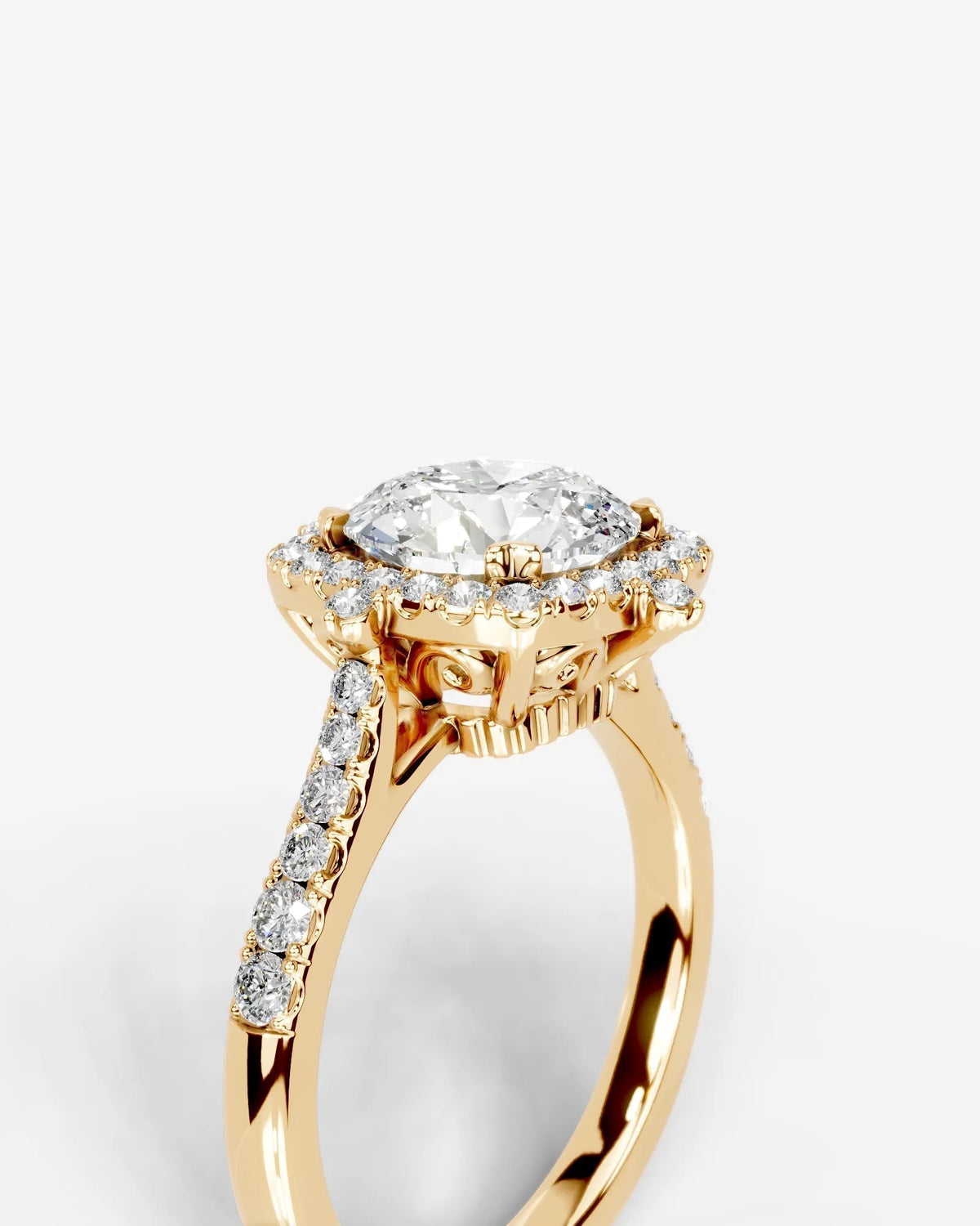 Marquise Solitaire With Tulip Prongs Lab Grown Diamond Engagement Ring