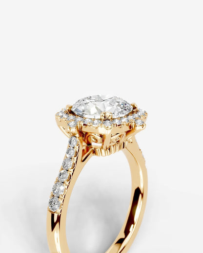 Marquise Solitaire With Tulip Prongs Lab Grown Diamond Engagement Ring