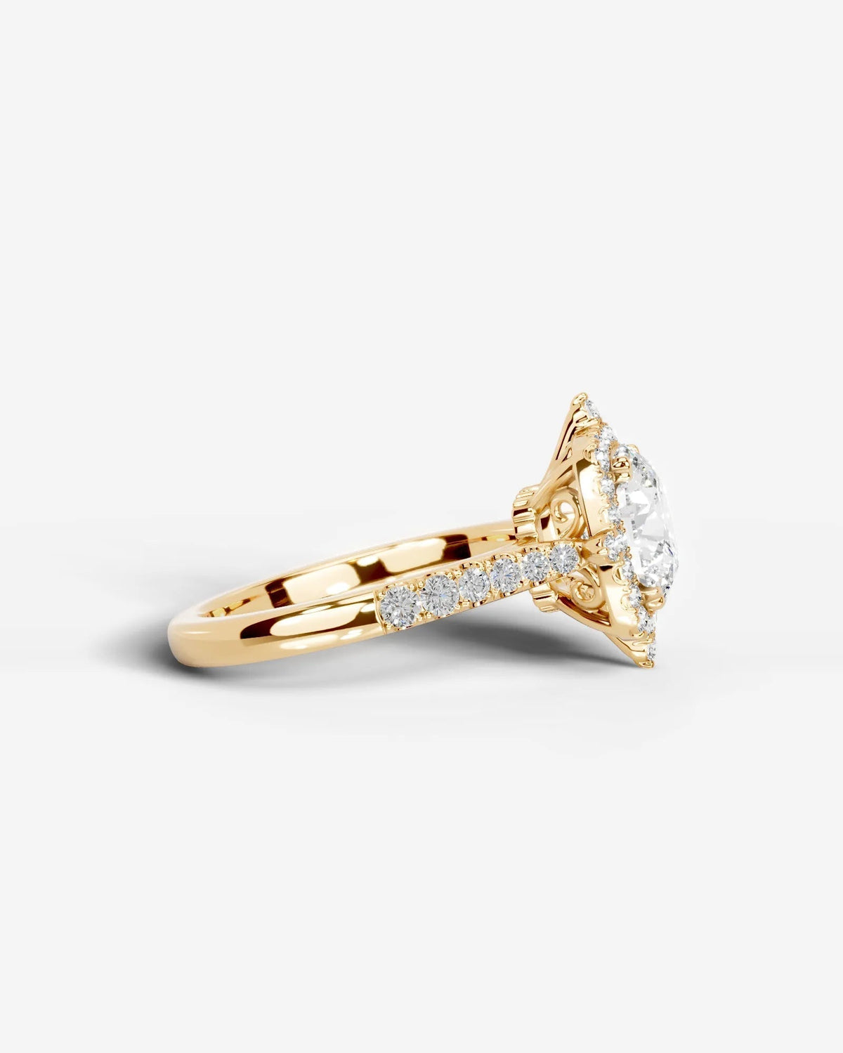 Marquise Solitaire With Tulip Prongs Lab Grown Diamond Engagement Ring