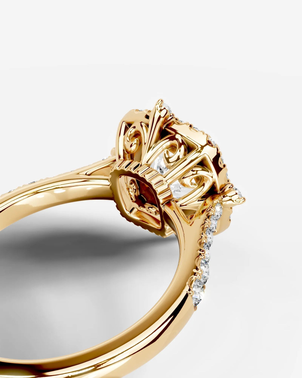 Marquise Solitaire With Tulip Prongs Lab Grown Diamond Engagement Ring