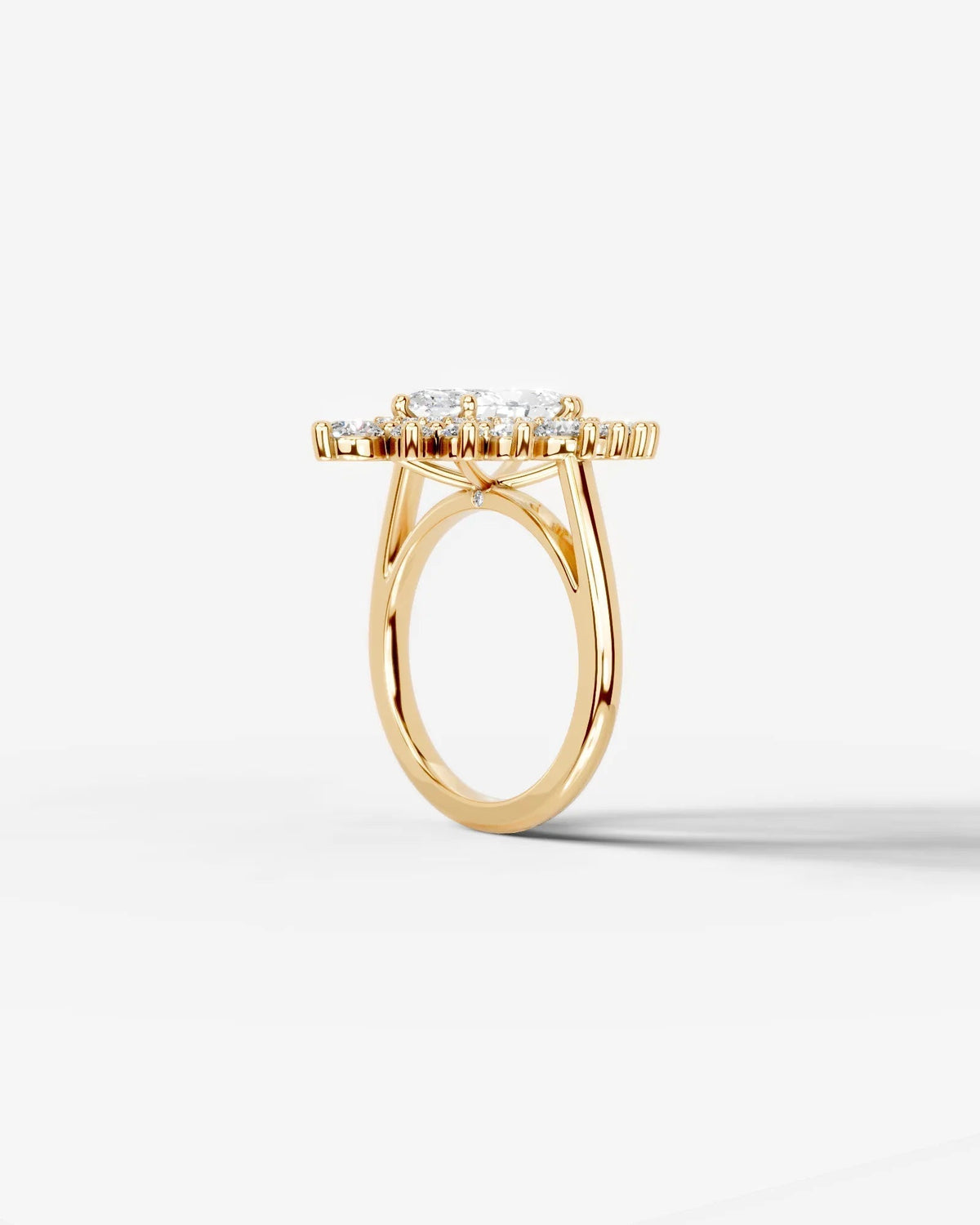 Marquise Solitaire With Tulip Prongs Lab Grown Diamond Engagement Ring
