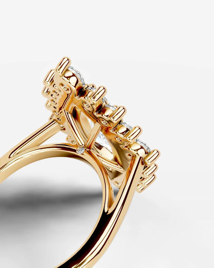 Marquise Solitaire With Tulip Prongs Lab Grown Diamond Engagement Ring
