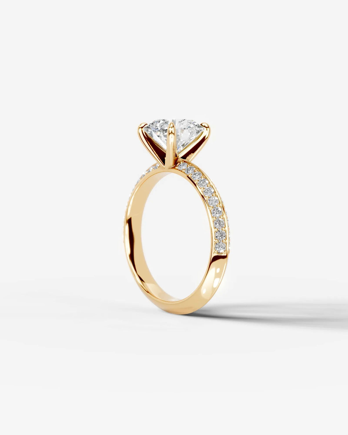 Marquise Solitaire With Tulip Prongs Lab Grown Diamond Engagement Ring