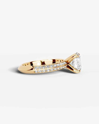 Marquise Solitaire With Tulip Prongs Lab Grown Diamond Engagement Ring