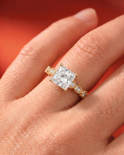 Marquise Solitaire With Tulip Prongs Lab Grown Diamond Engagement Ring