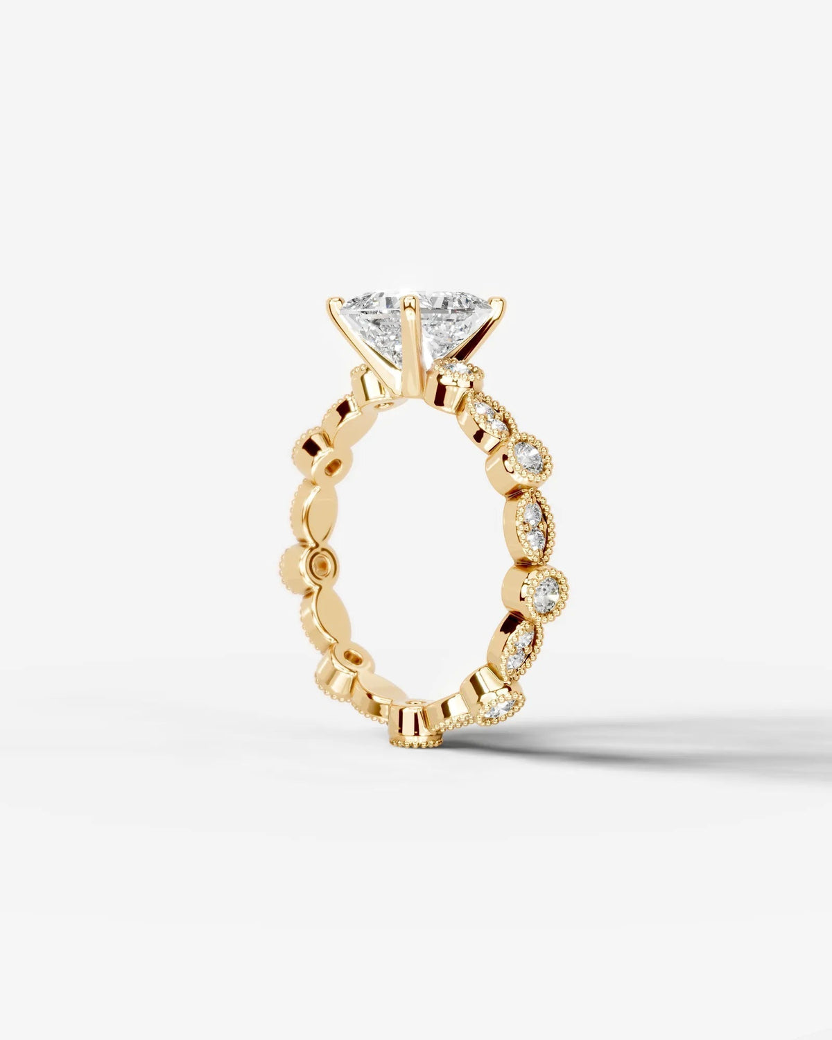 Marquise Solitaire With Tulip Prongs Lab Grown Diamond Engagement Ring