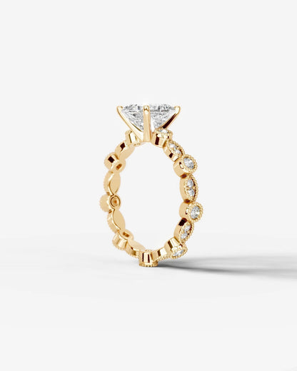 Marquise Solitaire With Tulip Prongs Lab Grown Diamond Engagement Ring