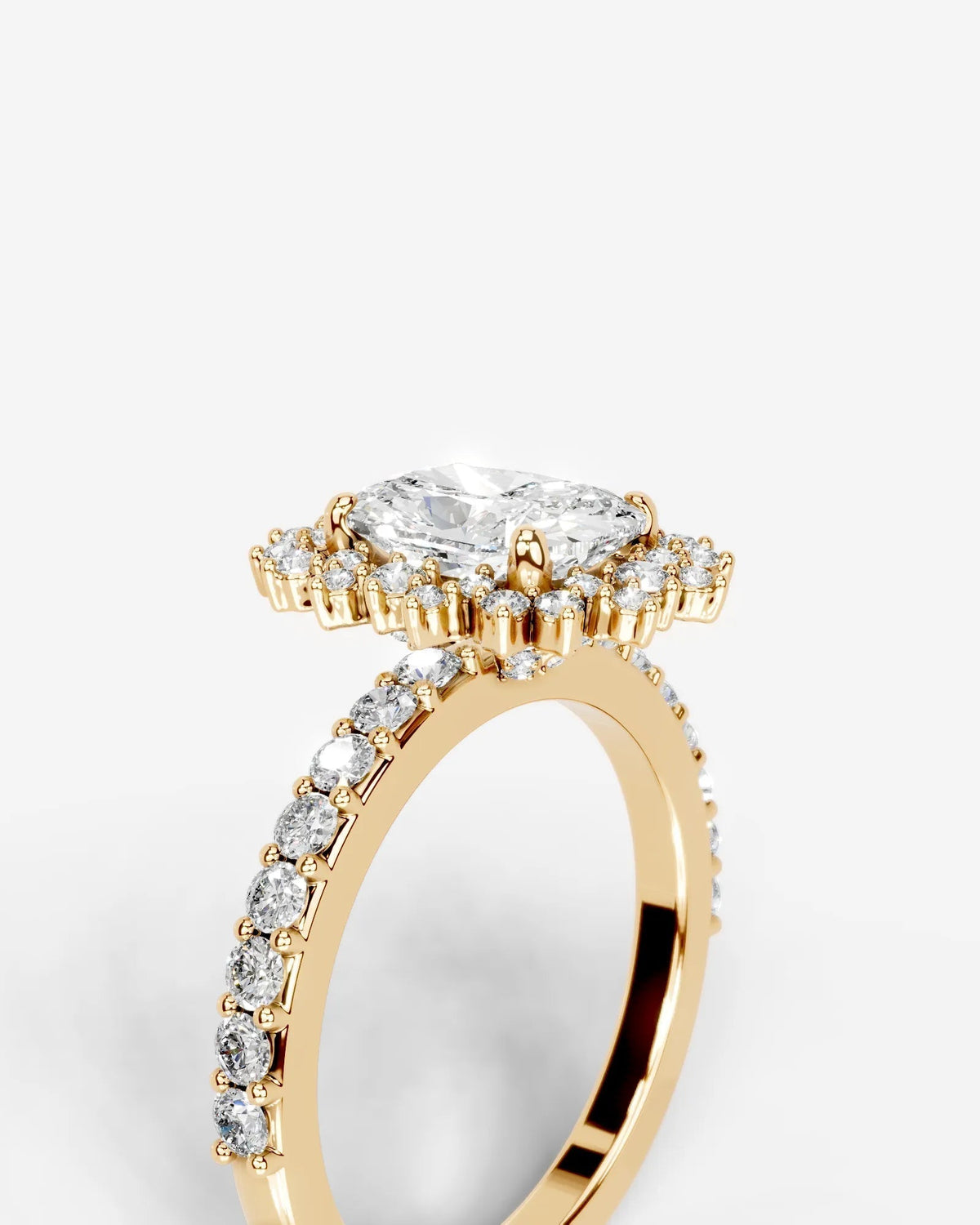 Marquise Solitaire With Tulip Prongs Lab Grown Diamond Engagement Ring