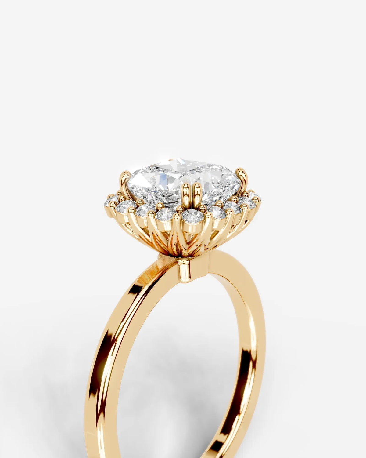 Marquise Solitaire With Tulip Prongs Lab Grown Diamond Engagement Ring