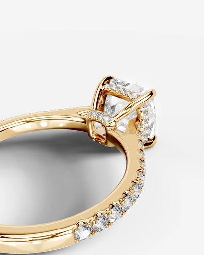 Marquise Solitaire With Tulip Prongs Lab Grown Diamond Engagement Ring
