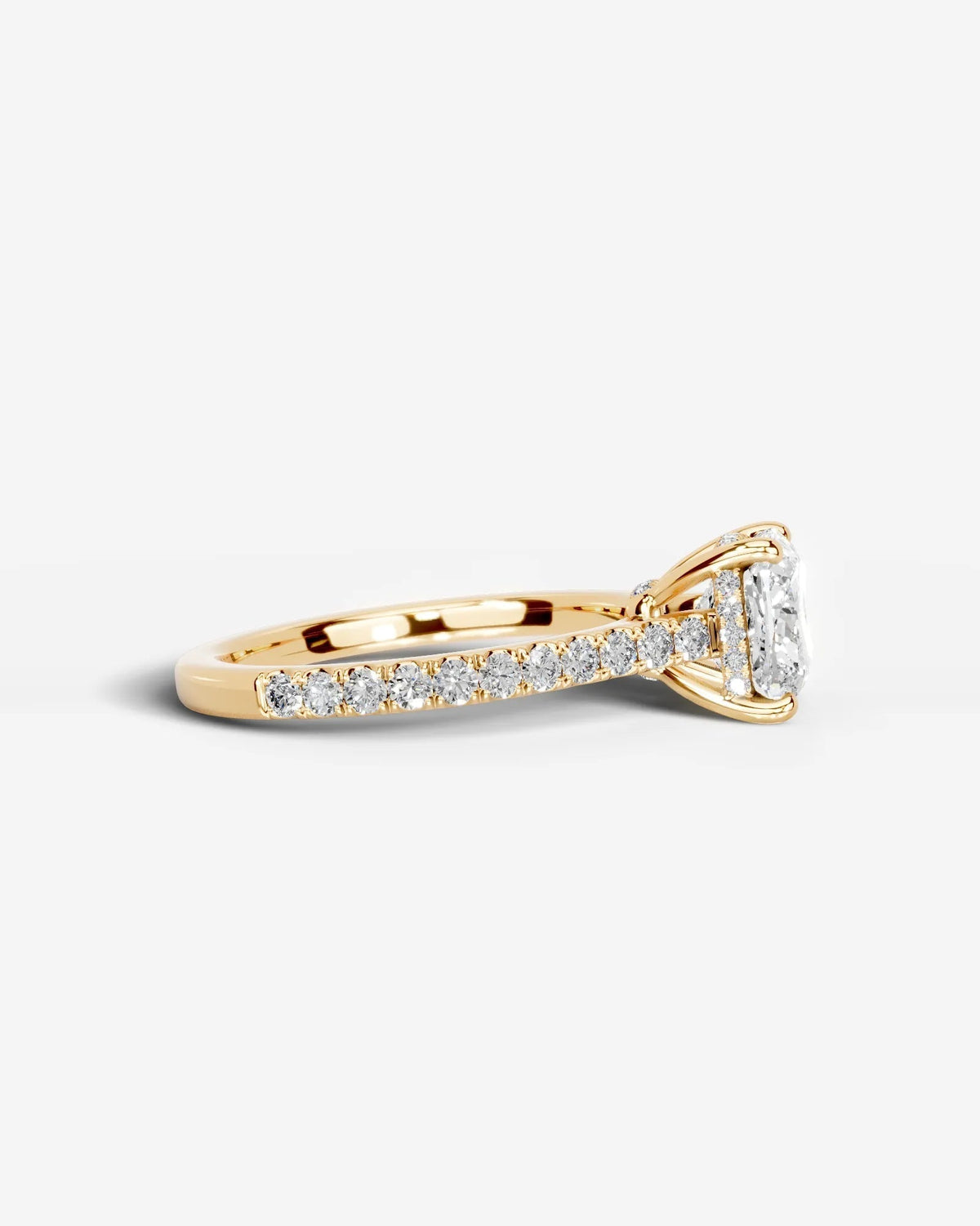 Marquise Solitaire With Tulip Prongs Lab Grown Diamond Engagement Ring