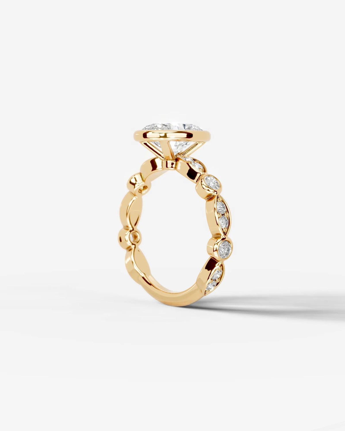 Marquise Solitaire With Tulip Prongs Lab Grown Diamond Engagement Ring
