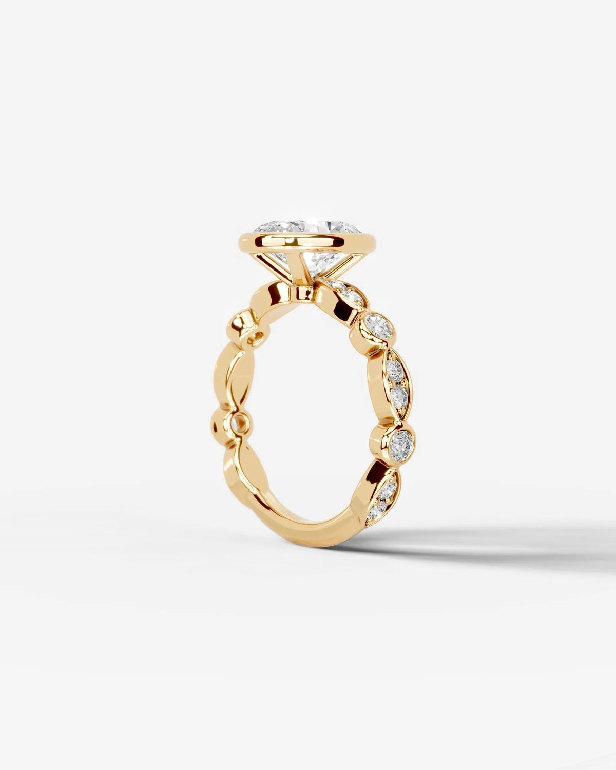 Marquise Solitaire With Tulip Prongs Lab Grown Diamond Engagement Ring