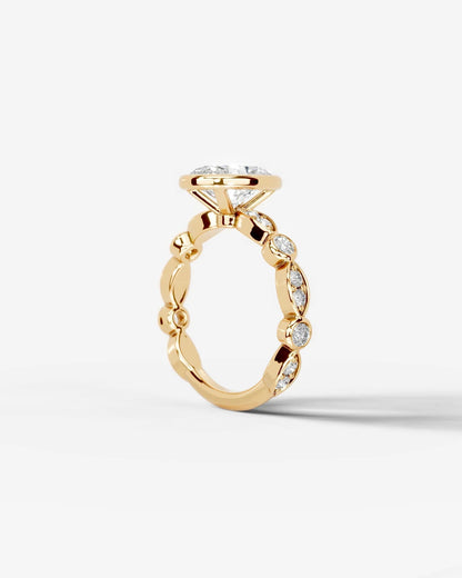 Marquise Solitaire With Tulip Prongs Lab Grown Diamond Engagement Ring