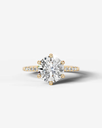 Marquise Solitaire With Tulip Prongs Lab Grown Diamond Engagement Ring