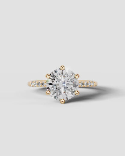 Marquise Solitaire With Tulip Prongs Lab Grown Diamond Engagement Ring