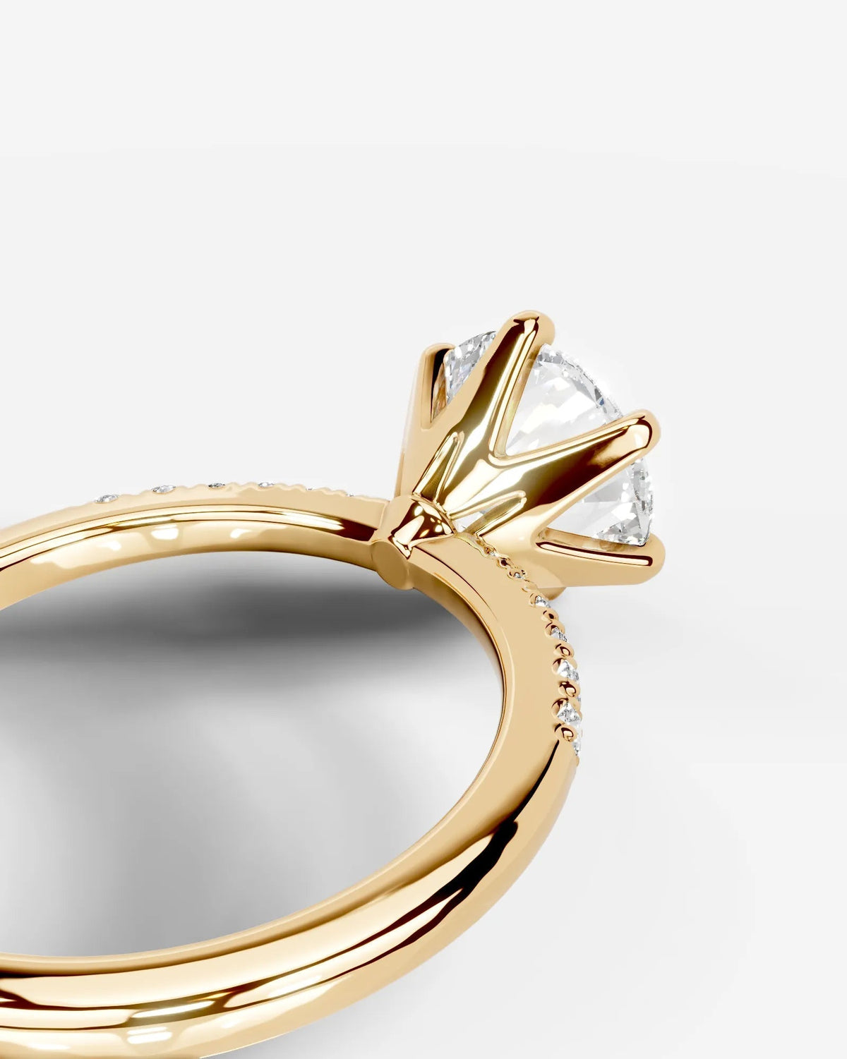 Marquise Solitaire With Tulip Prongs Lab Grown Diamond Engagement Ring