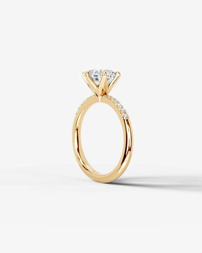 Marquise Solitaire With Tulip Prongs Lab Grown Diamond Engagement Ring