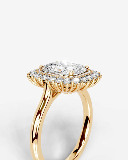 Marquise Solitaire With Tulip Prongs Lab Grown Diamond Engagement Ring