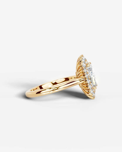 Marquise Solitaire With Tulip Prongs Lab Grown Diamond Engagement Ring