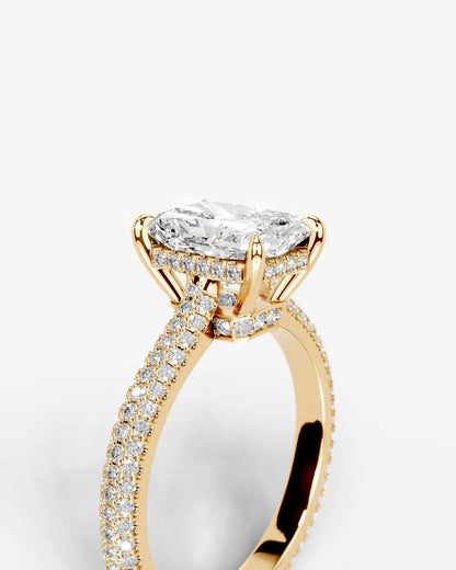 Marquise Solitaire With Tulip Prongs Lab Grown Diamond Engagement Ring