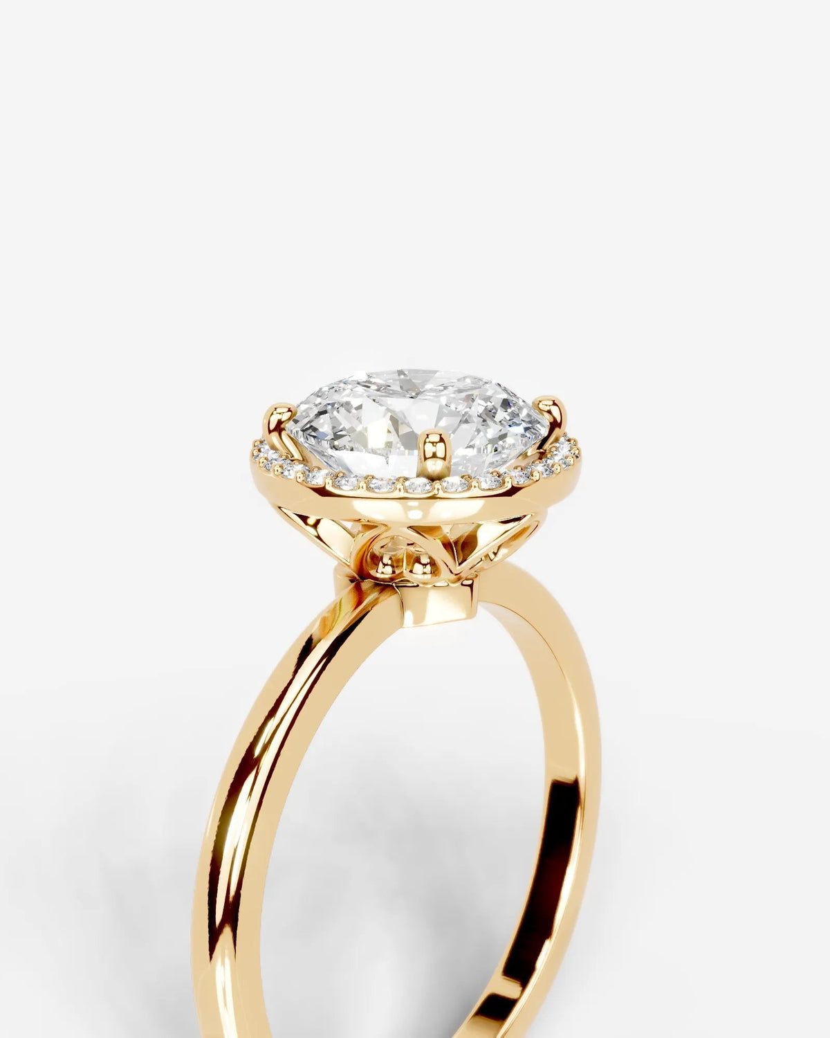 Marquise Solitaire With Tulip Prongs Lab Grown Diamond Engagement Ring