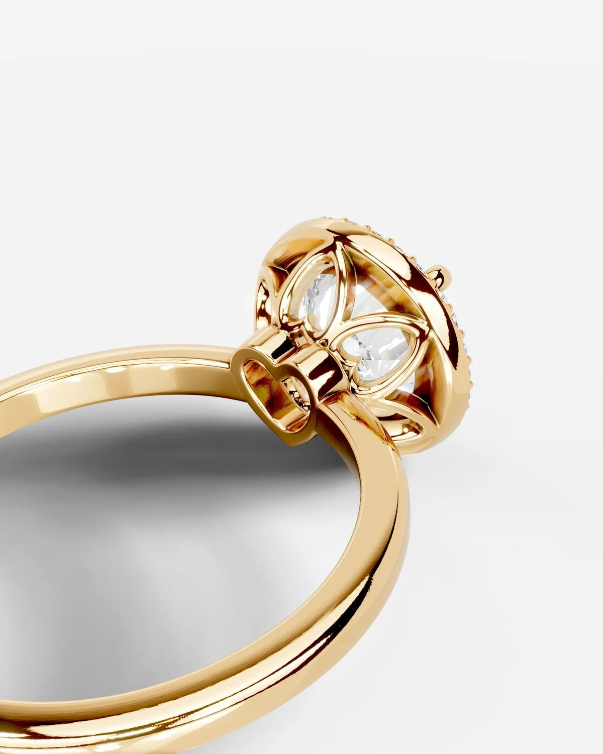 Marquise Solitaire With Tulip Prongs Lab Grown Diamond Engagement Ring