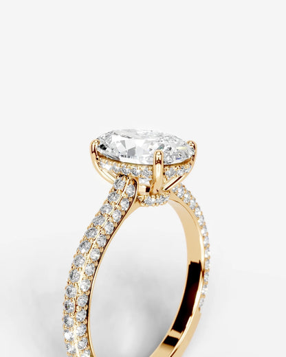 Marquise Solitaire With Tulip Prongs Lab Grown Diamond Engagement Ring
