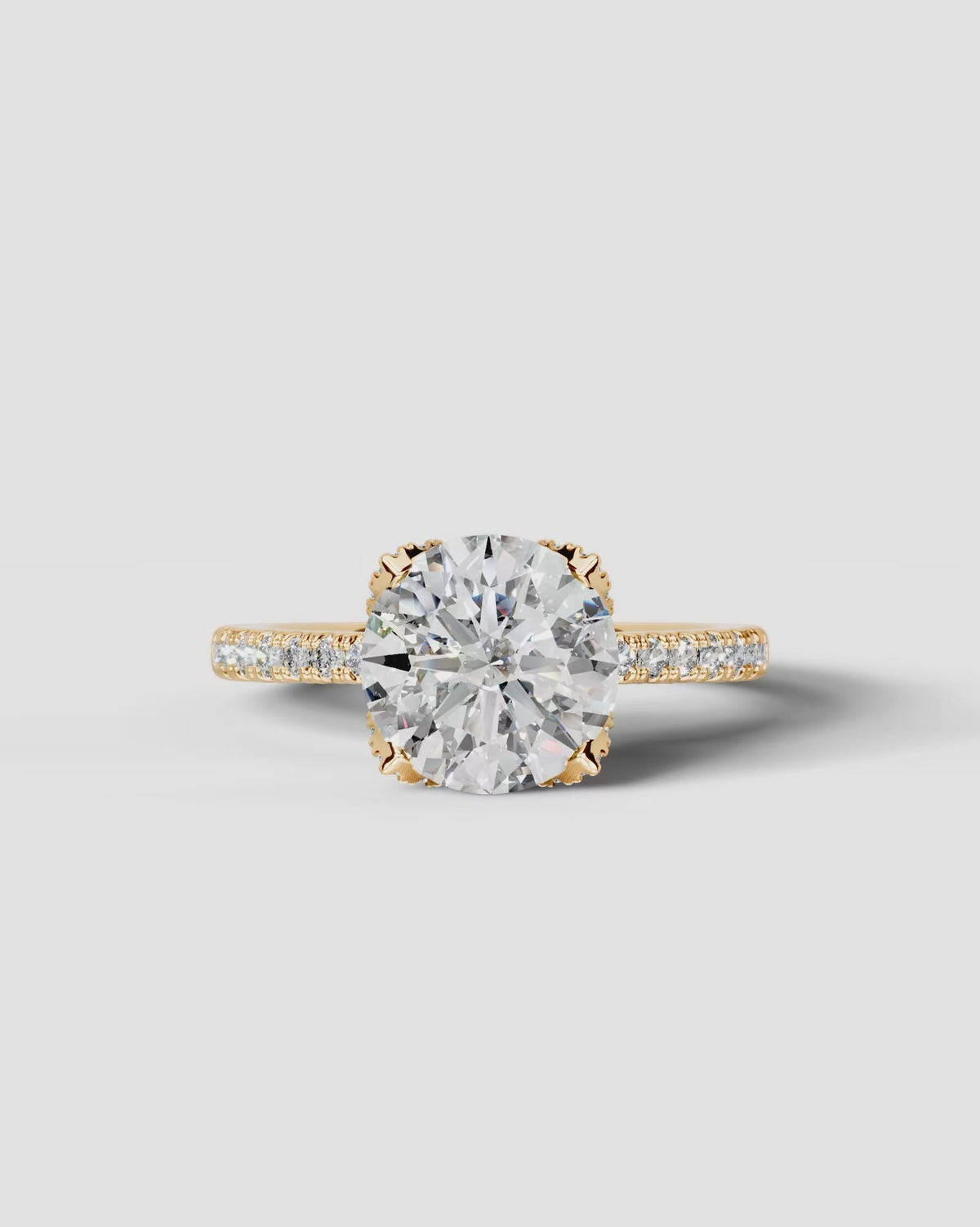 Marquise Solitaire With Tulip Prongs Lab Grown Diamond Engagement Ring
