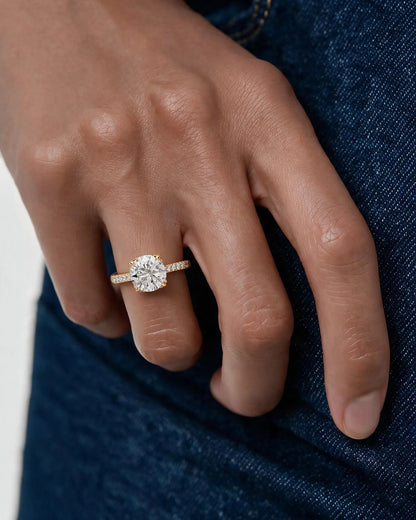 Marquise Solitaire With Tulip Prongs Lab Grown Diamond Engagement Ring