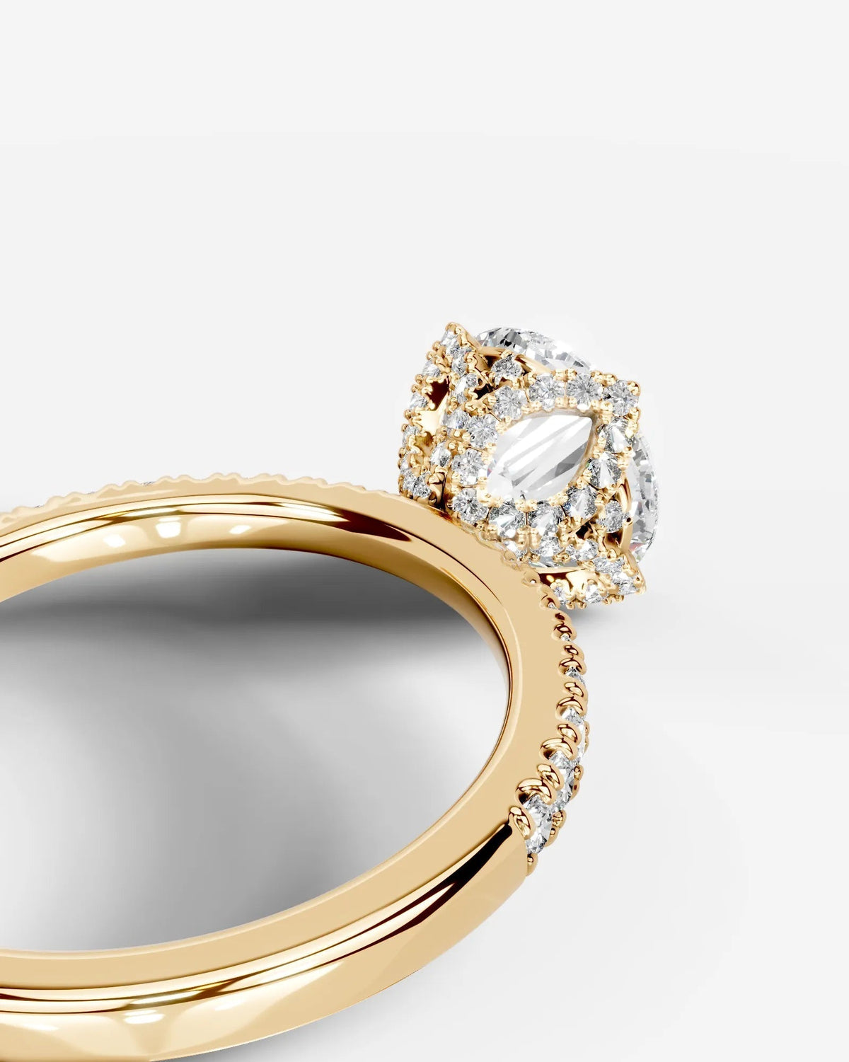 Marquise Solitaire With Tulip Prongs Lab Grown Diamond Engagement Ring