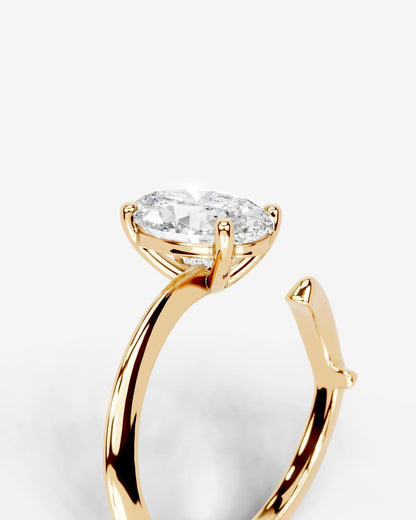 Marquise Solitaire With Tulip Prongs Lab Grown Diamond Engagement Ring