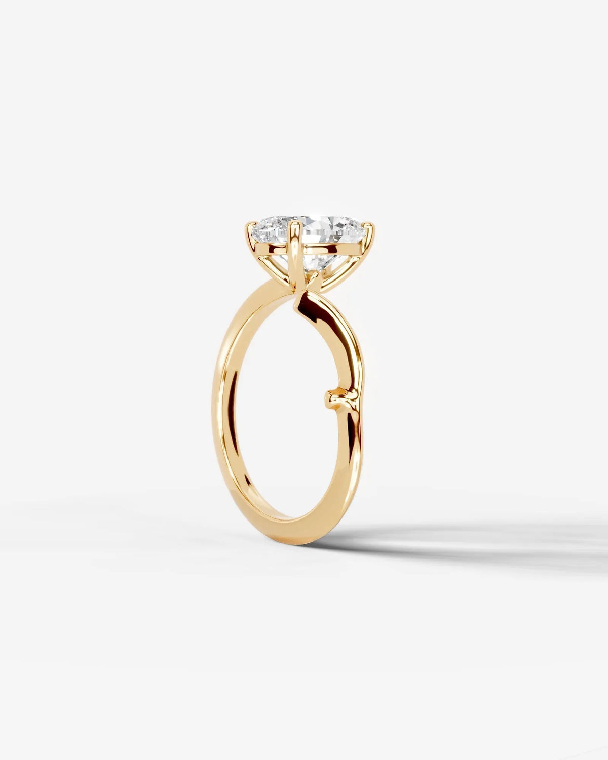 Marquise Solitaire With Tulip Prongs Lab Grown Diamond Engagement Ring