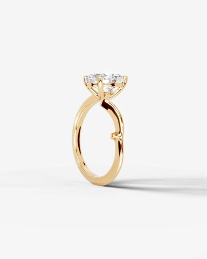 Marquise Solitaire With Tulip Prongs Lab Grown Diamond Engagement Ring