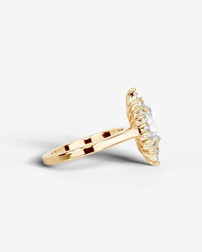 Marquise Solitaire With Tulip Prongs Lab Grown Diamond Engagement Ring