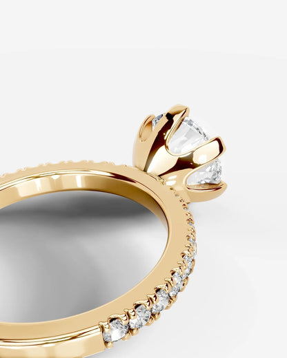 Marquise Solitaire With Tulip Prongs Lab Grown Diamond Engagement Ring