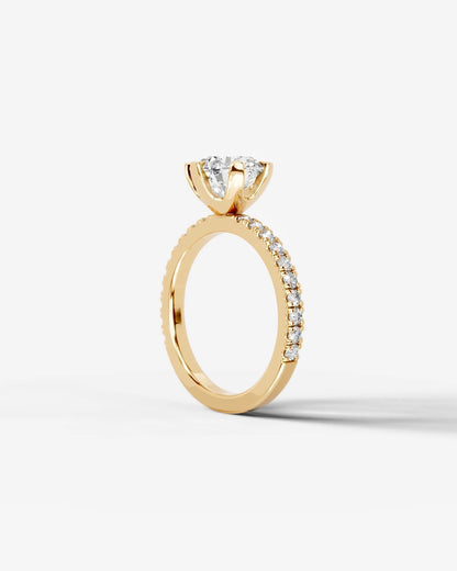 Marquise Solitaire With Tulip Prongs Lab Grown Diamond Engagement Ring