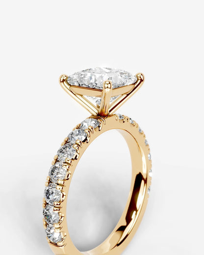 Marquise Solitaire With Tulip Prongs Lab Grown Diamond Engagement Ring