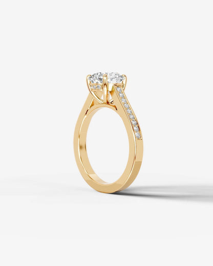 Marquise Solitaire With Tulip Prongs Lab Grown Diamond Engagement Ring