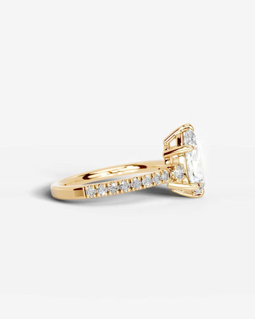 Marquise Solitaire With Tulip Prongs Lab Grown Diamond Engagement Ring