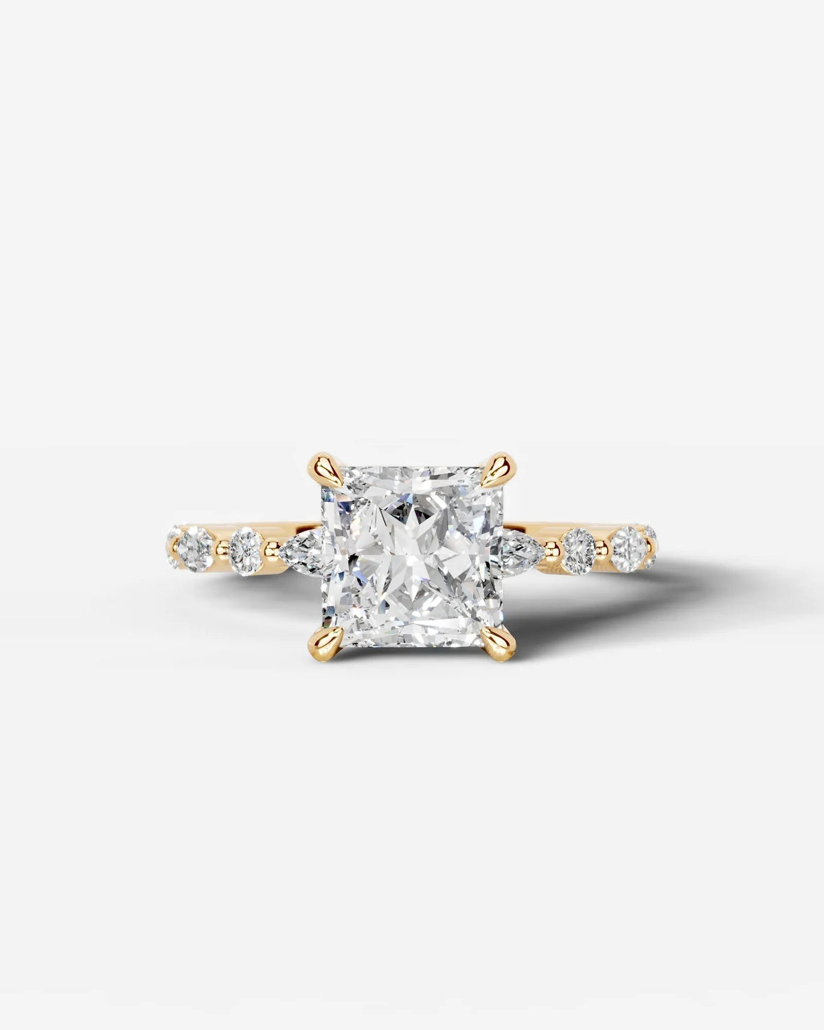 Marquise Solitaire With Tulip Prongs Lab Grown Diamond Engagement Ring
