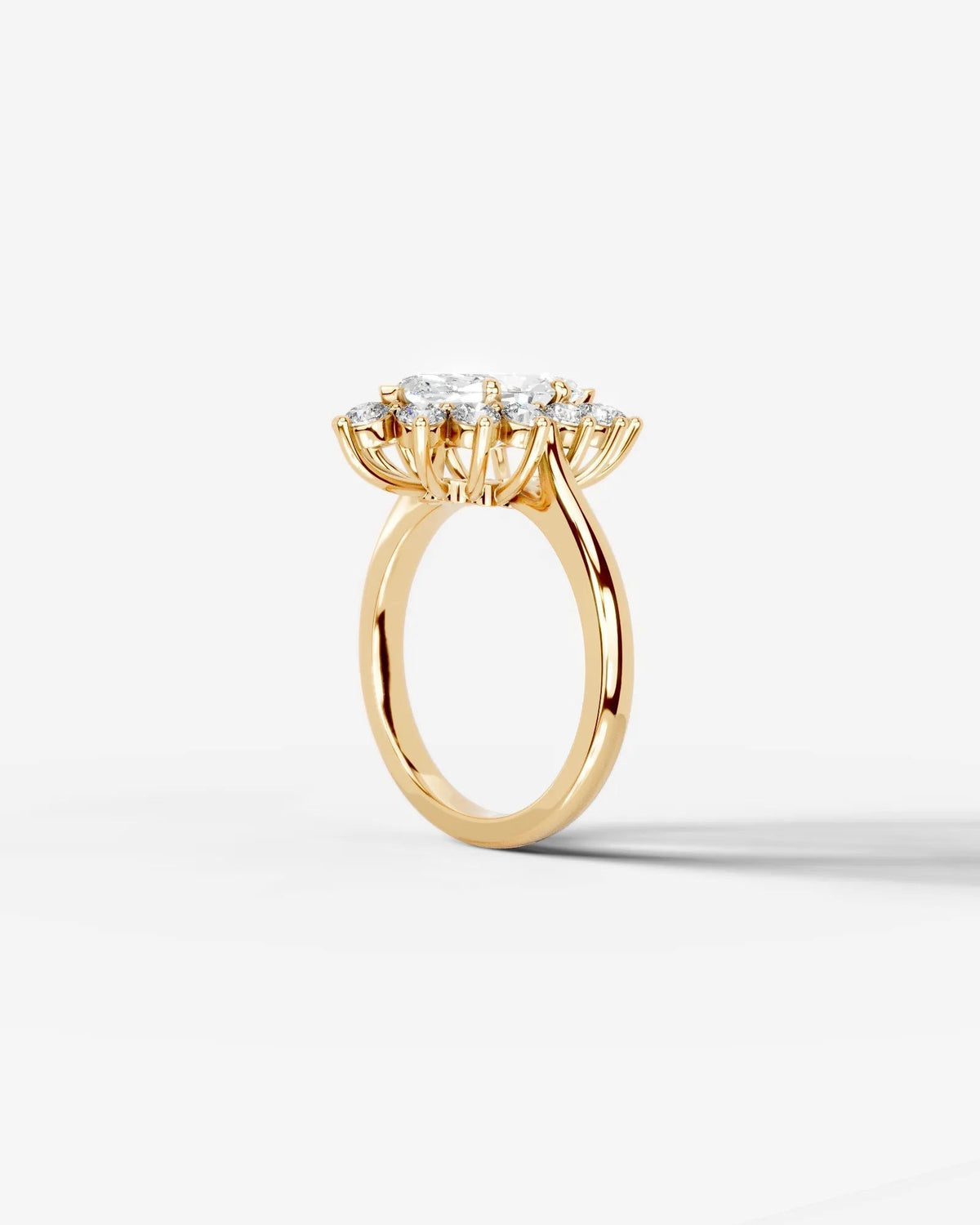 Marquise Solitaire With Tulip Prongs Lab Grown Diamond Engagement Ring