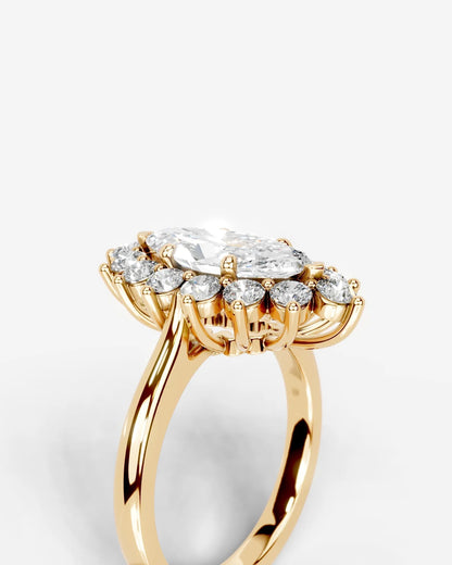 Marquise Solitaire With Tulip Prongs Lab Grown Diamond Engagement Ring