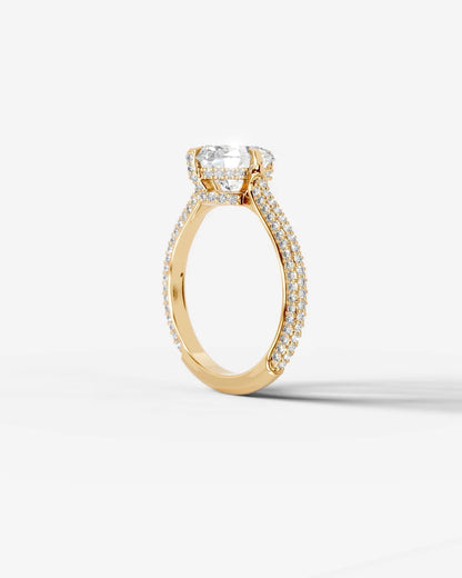 Marquise Solitaire With Tulip Prongs Lab Grown Diamond Engagement Ring
