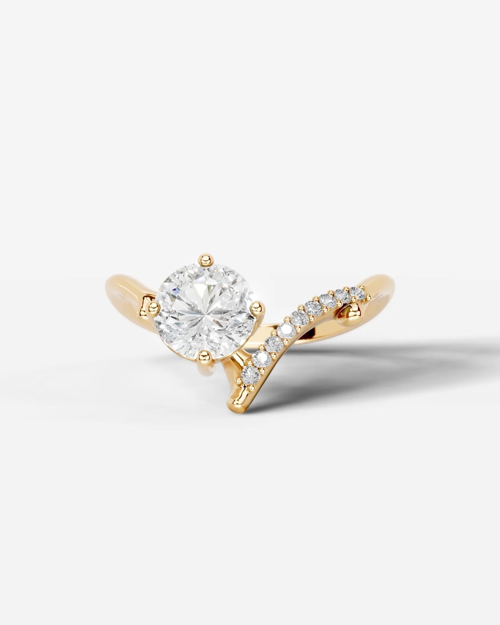 Marquise Solitaire With Tulip Prongs Lab Grown Diamond Engagement Ring