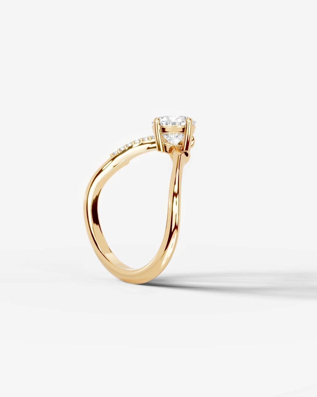 Marquise Solitaire With Tulip Prongs Lab Grown Diamond Engagement Ring
